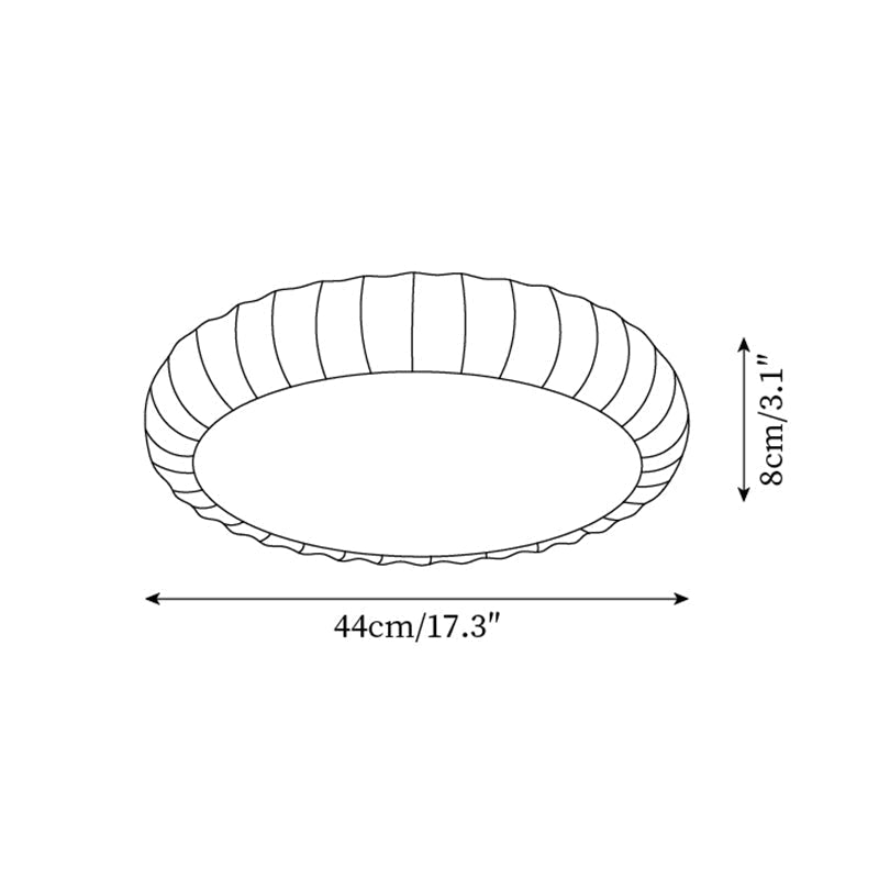 Loftlampe Blød grøn harpiks Minimalistisk planmonteret Moderne