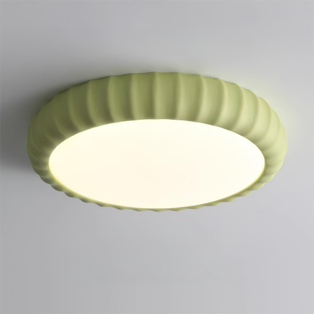 Loftlampe Blød grøn harpiks Minimalistisk planmonteret Moderne