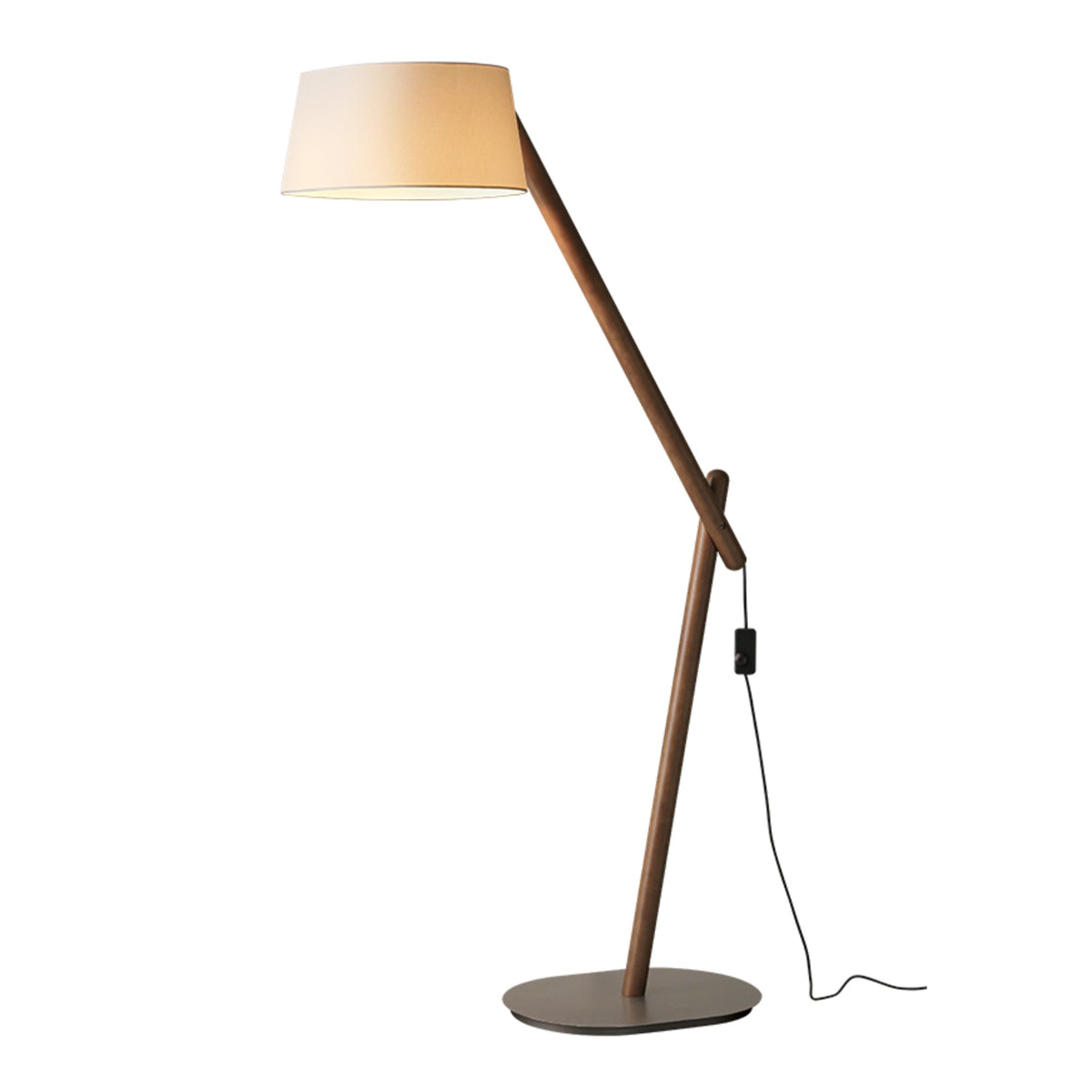 Cethar skandinavisk golvlampa i textil