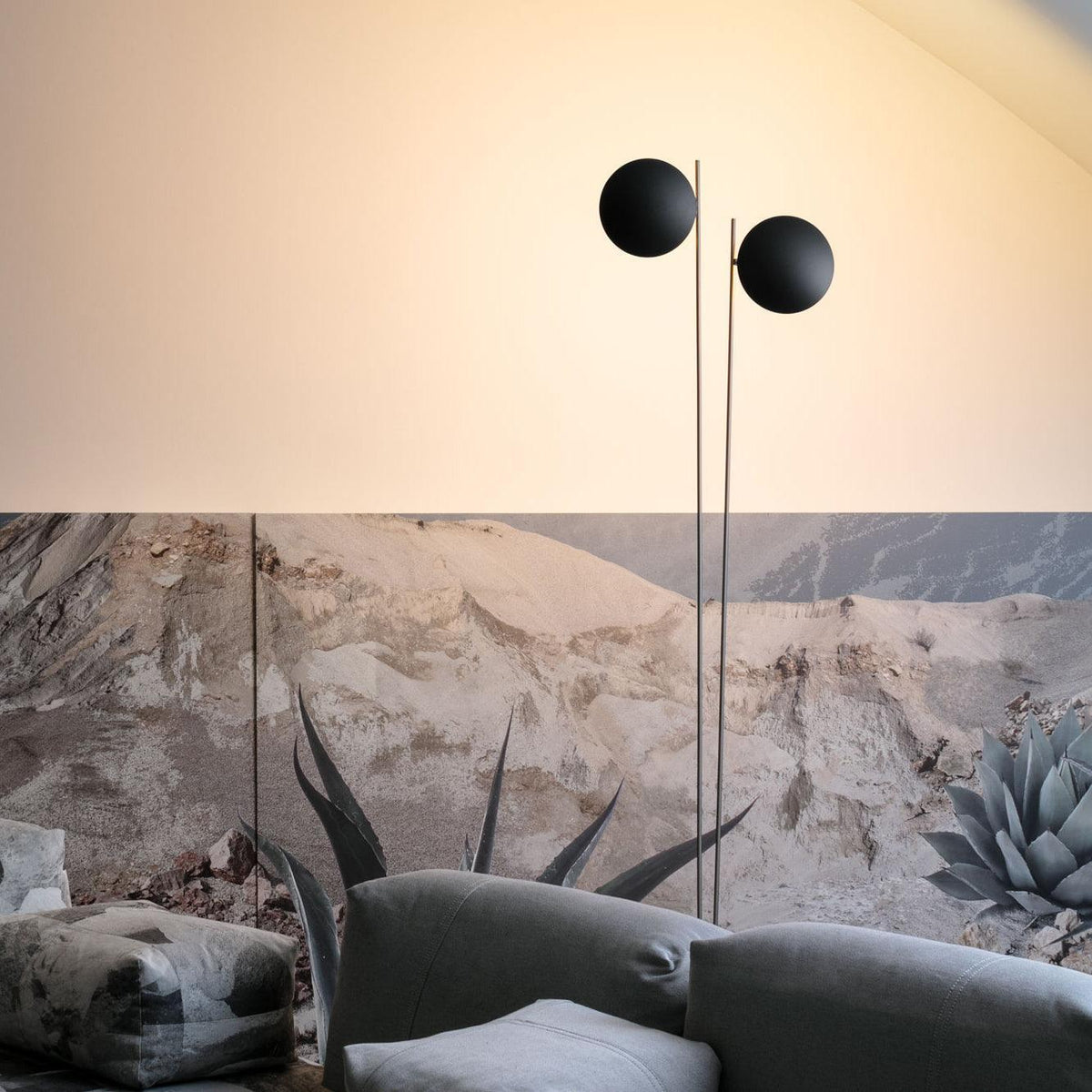 Axial Ray skulpturel gulvlampe
