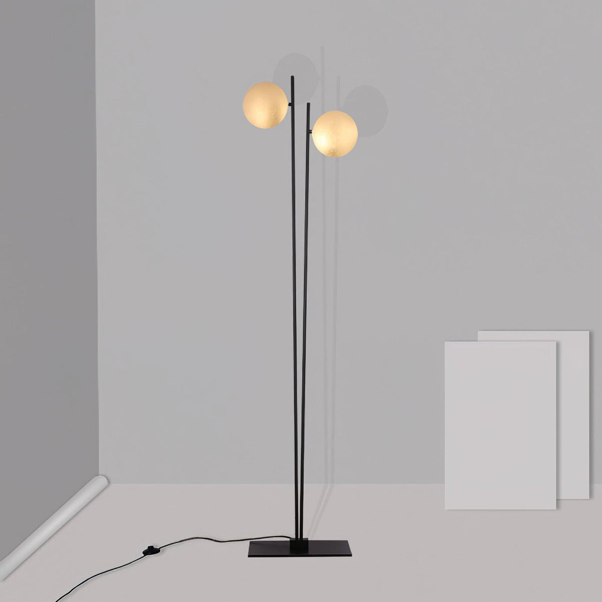 Axial Ray skulpturel gulvlampe