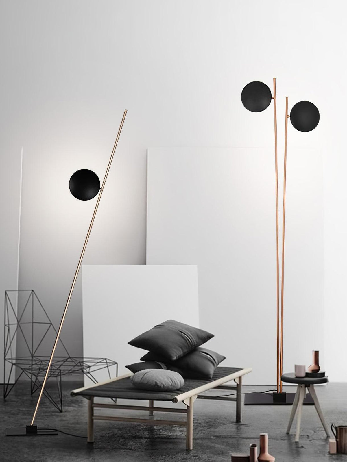 Axial Ray skulpturel gulvlampe