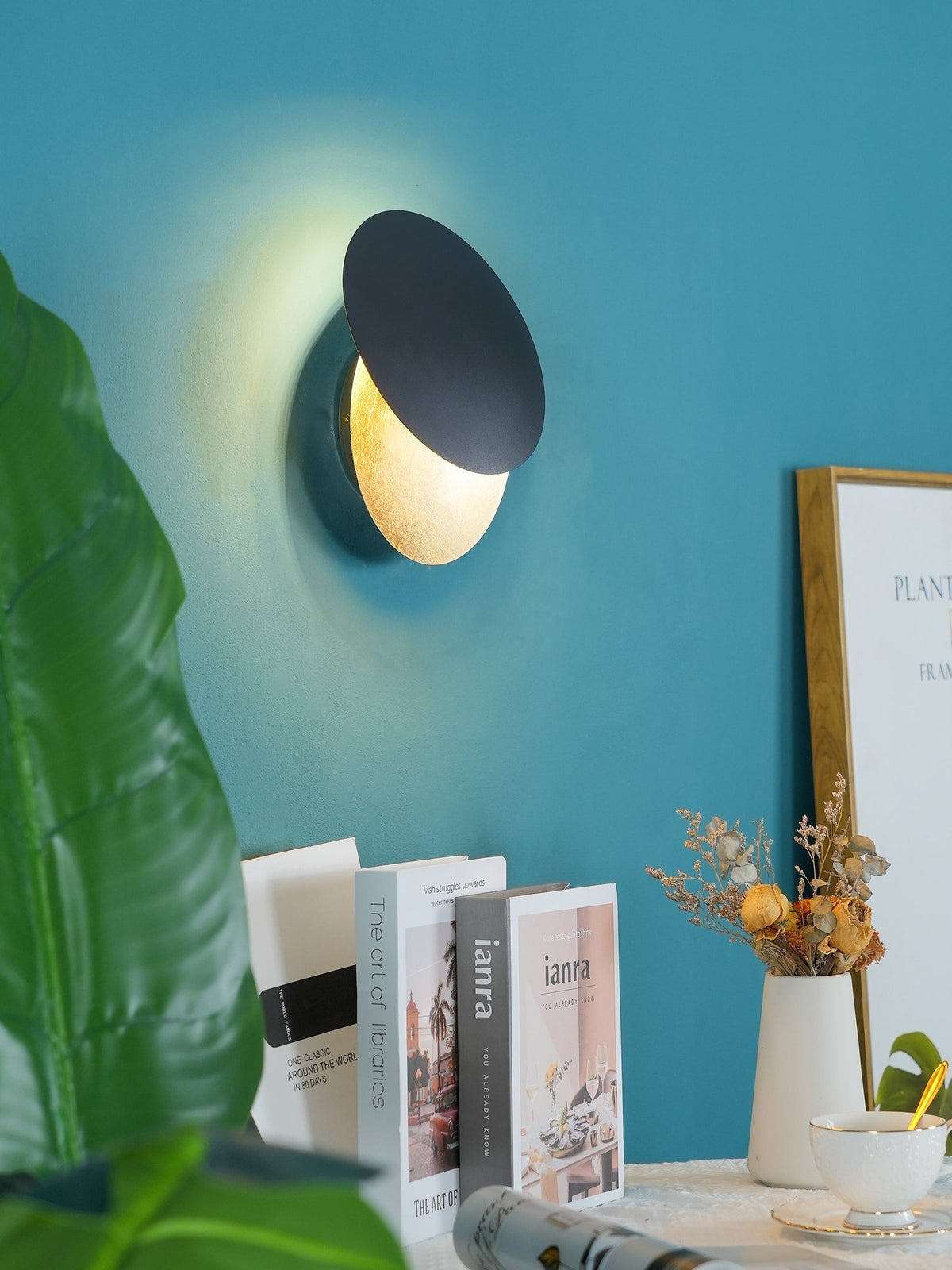 Candeeiro de parede artístico moderno e minimalista Fioris