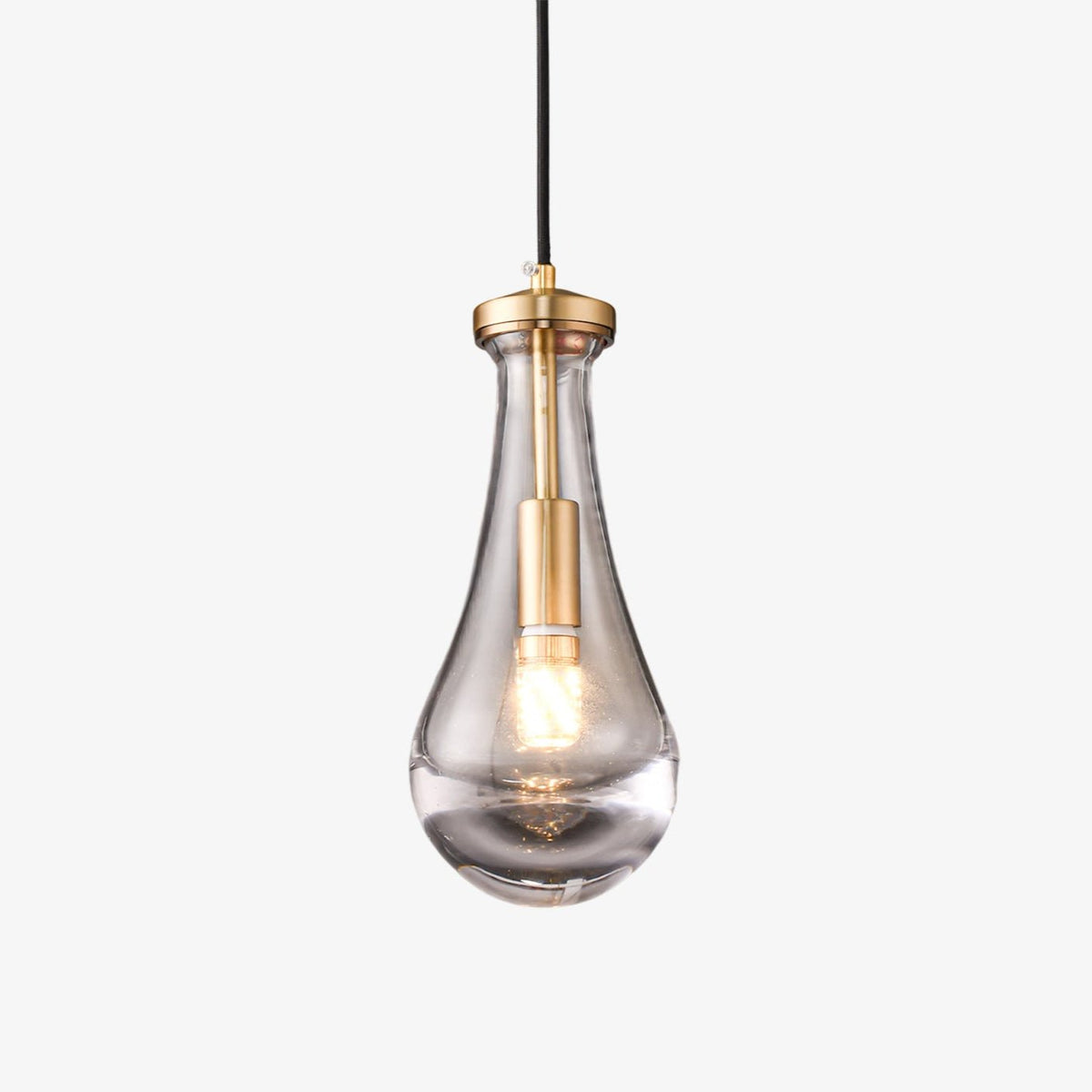 Votheor modern minimalistisk pendellampa i mässing och glas