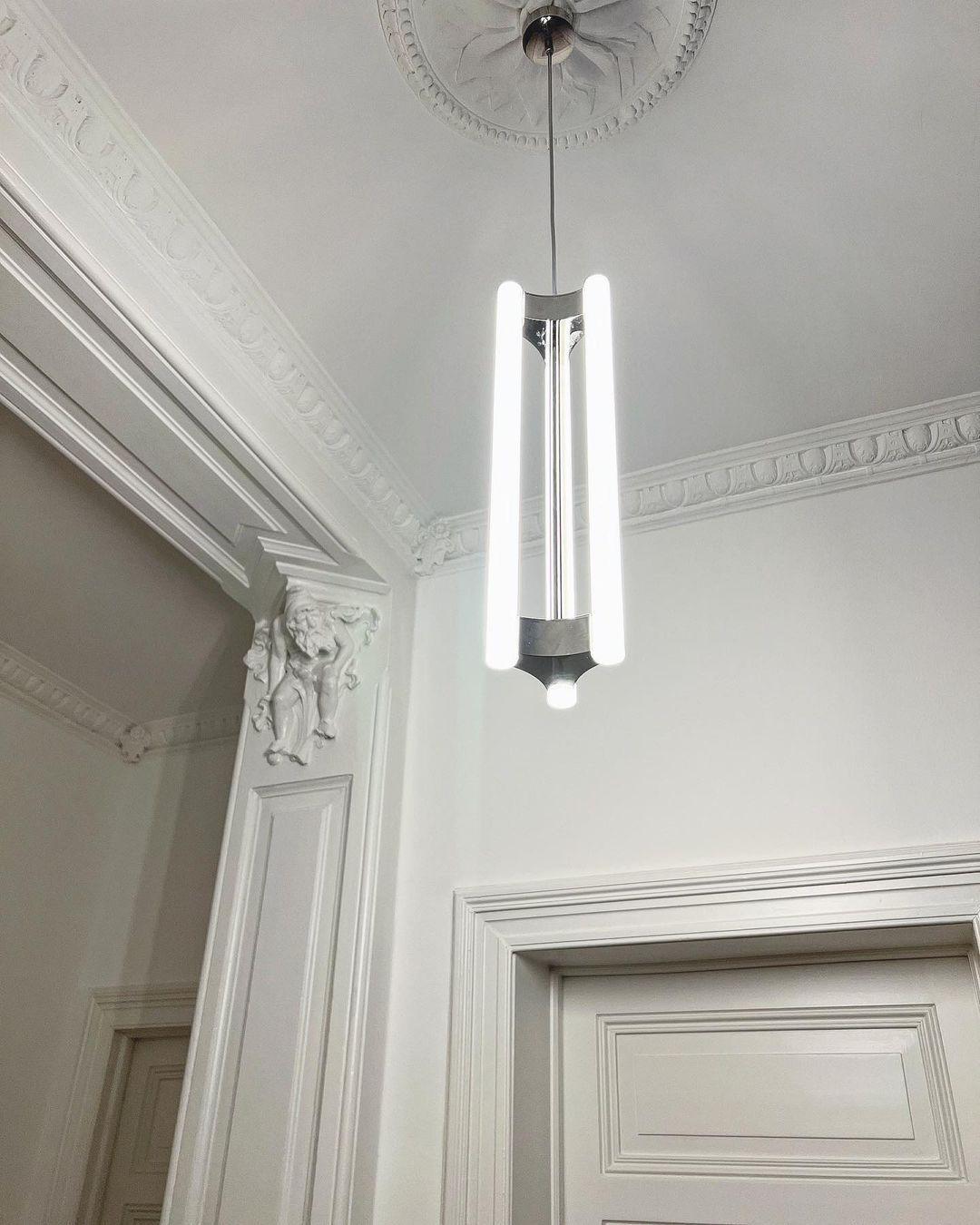 Candeeiro suspenso cilíndrico minimalista Calinise