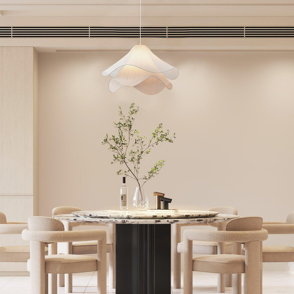 Cirirenne elegant pendellampe med blomsterdesign