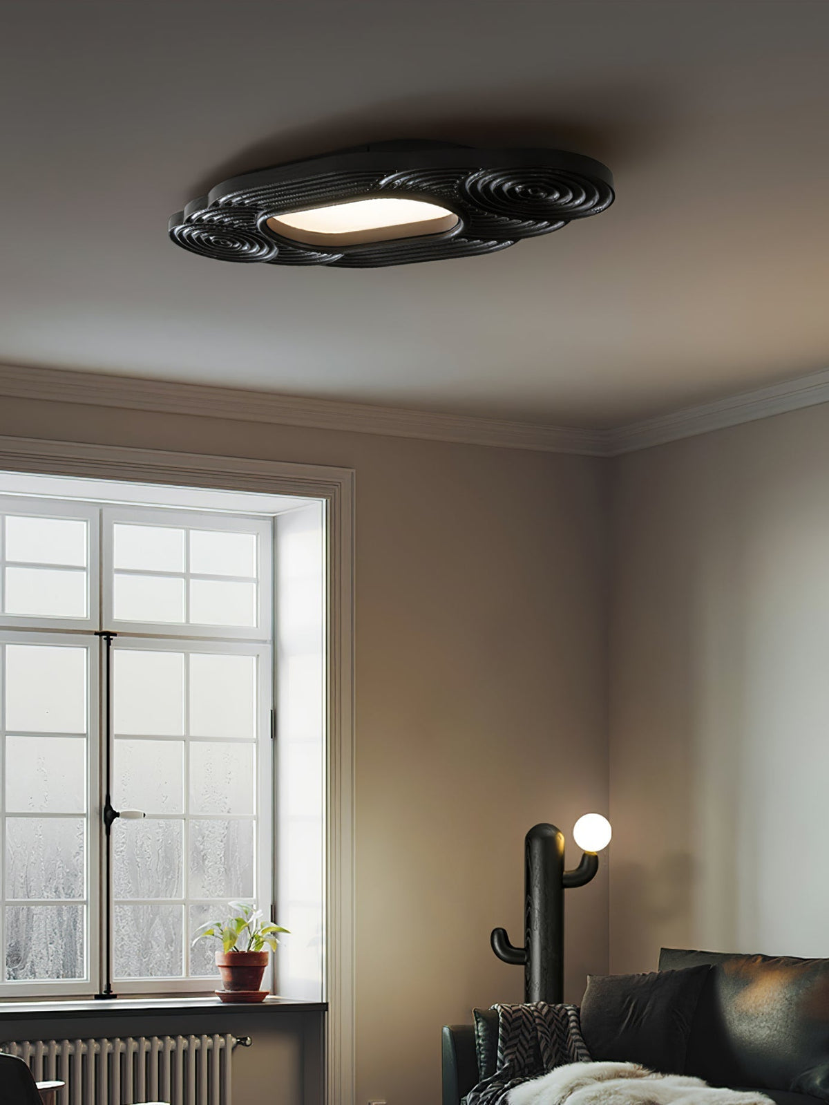Udorionis eksklusiv nordisk kunstnerisk loftslampe i træ