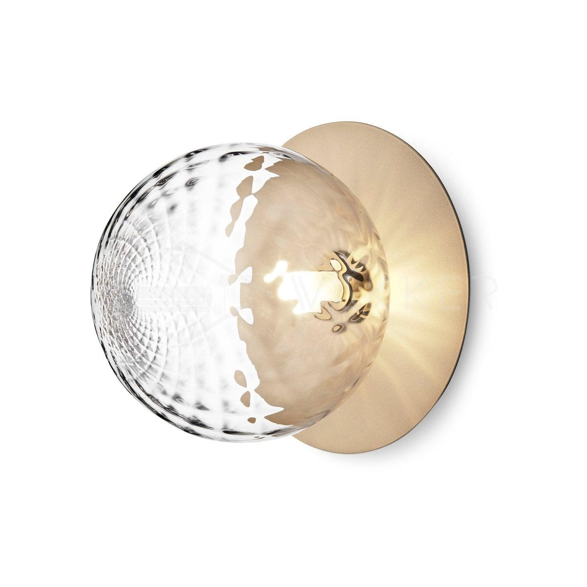 Candeeiro de parede minimalista Nifte em forma de disco e globo