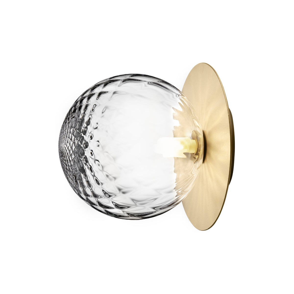 Candeeiro de parede minimalista Nifte em forma de disco e globo