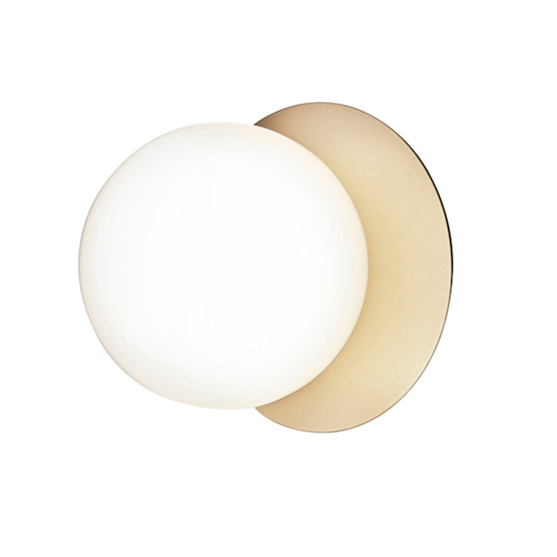 Candeeiro de parede minimalista Nifte em forma de disco e globo