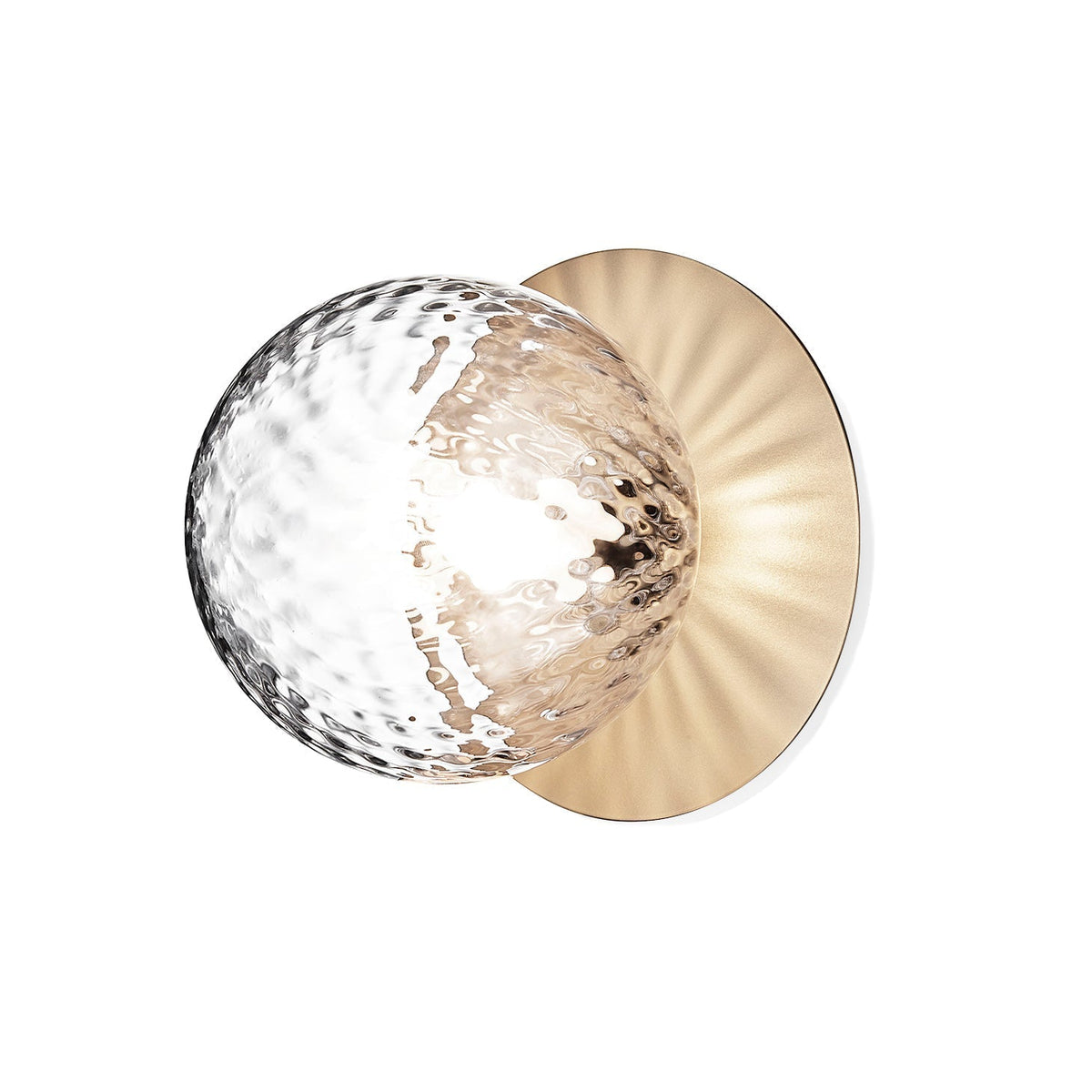 Candeeiro de parede minimalista Nifte em forma de disco e globo
