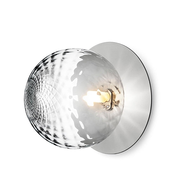 Candeeiro de parede minimalista Nifte em forma de disco e globo