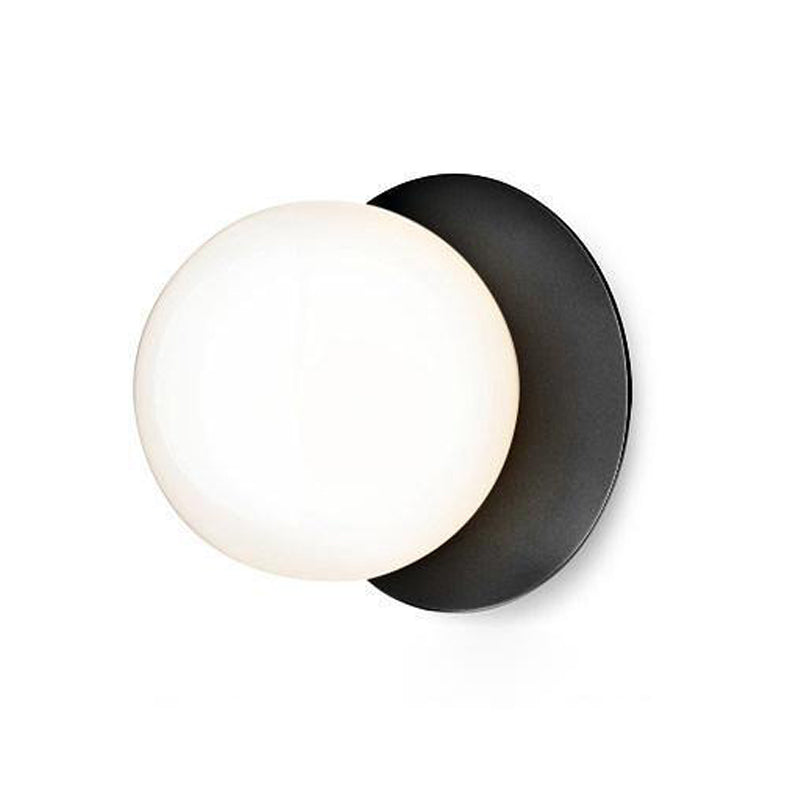 Candeeiro de parede minimalista Nifte em forma de disco e globo