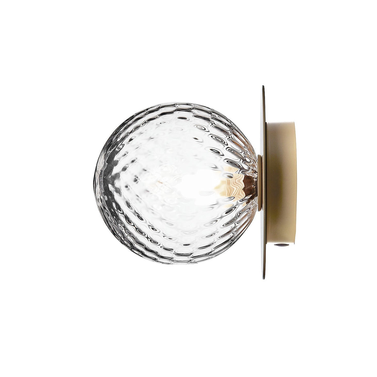 Candeeiro de parede minimalista Nifte em forma de disco e globo