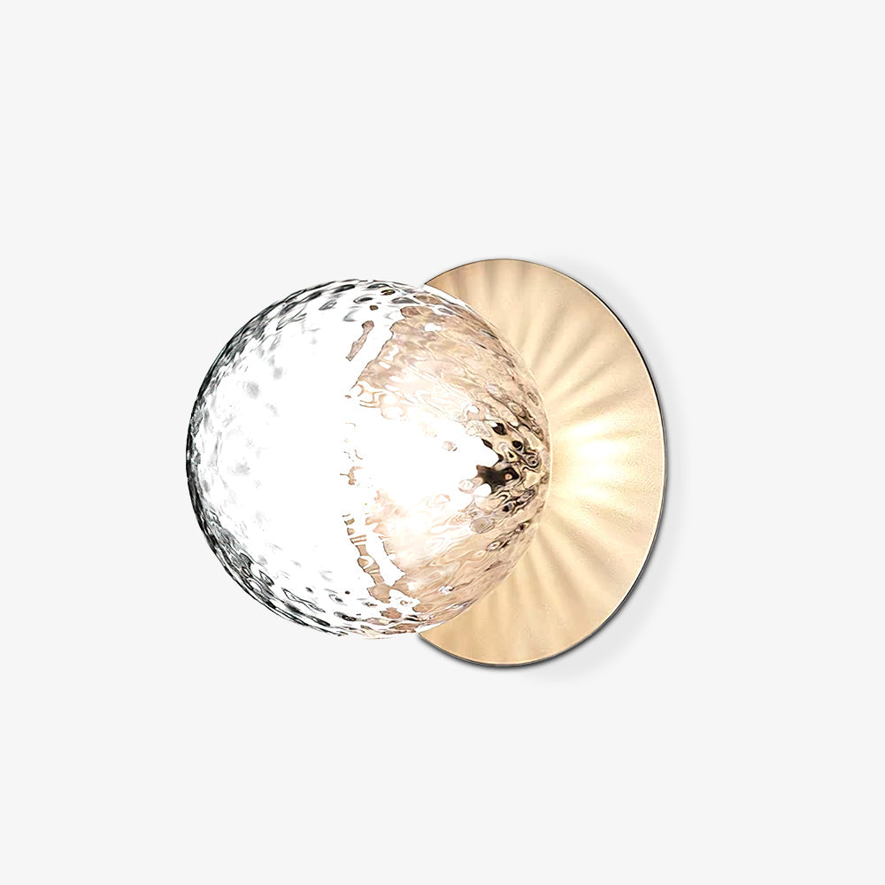 Candeeiro de parede minimalista Nifte em forma de disco e globo