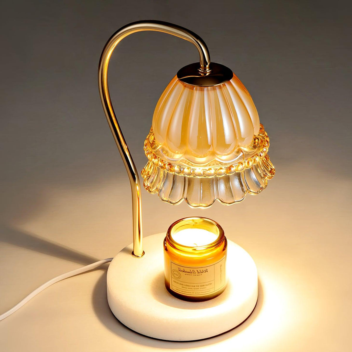 Daze Nordic Art Warmer-bordlampe i marmor