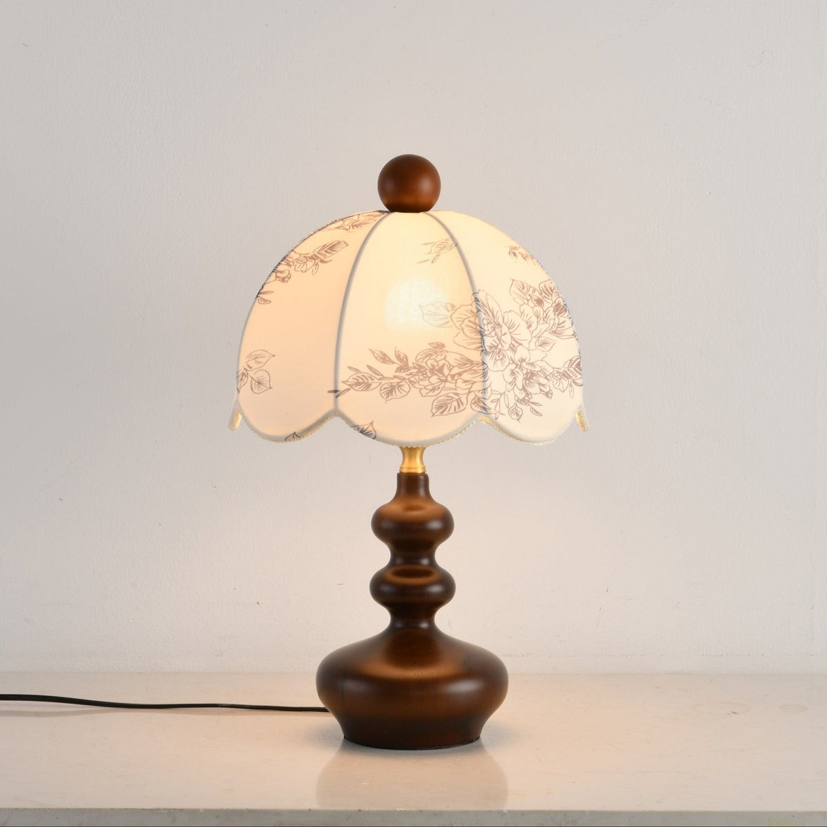 Cirirette vintagebordlampe