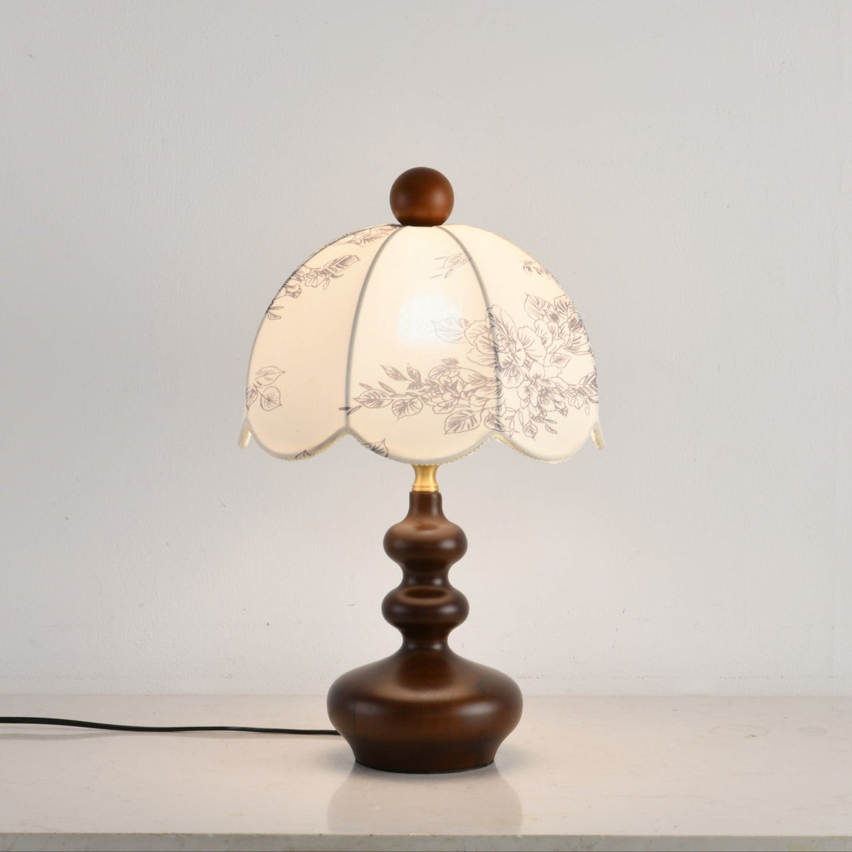 Cirirette vintagebordlampe