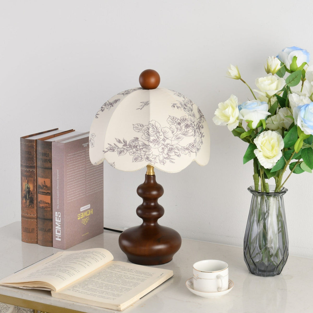 Cirirette vintagebordlampe