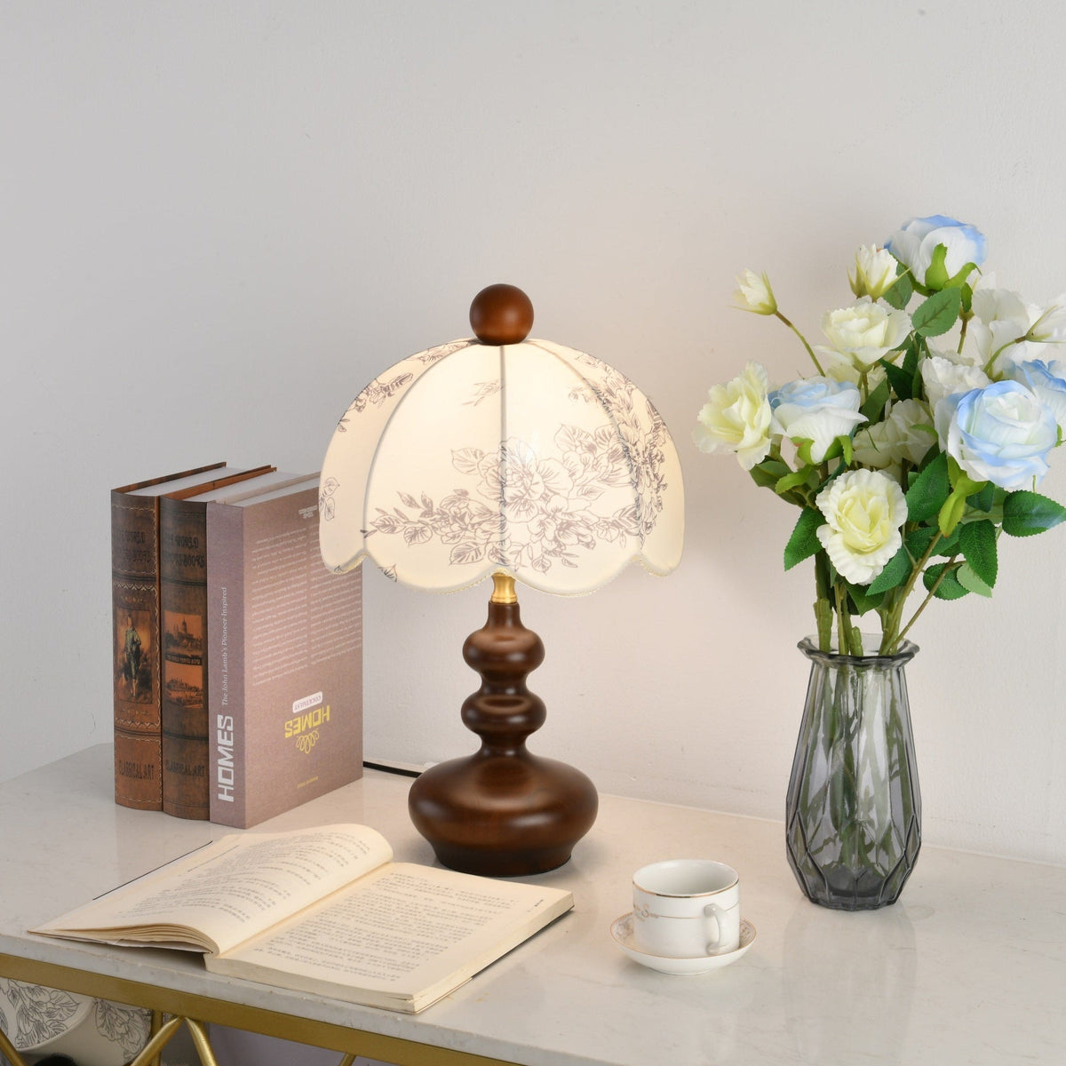 Cirirette vintagebordlampe