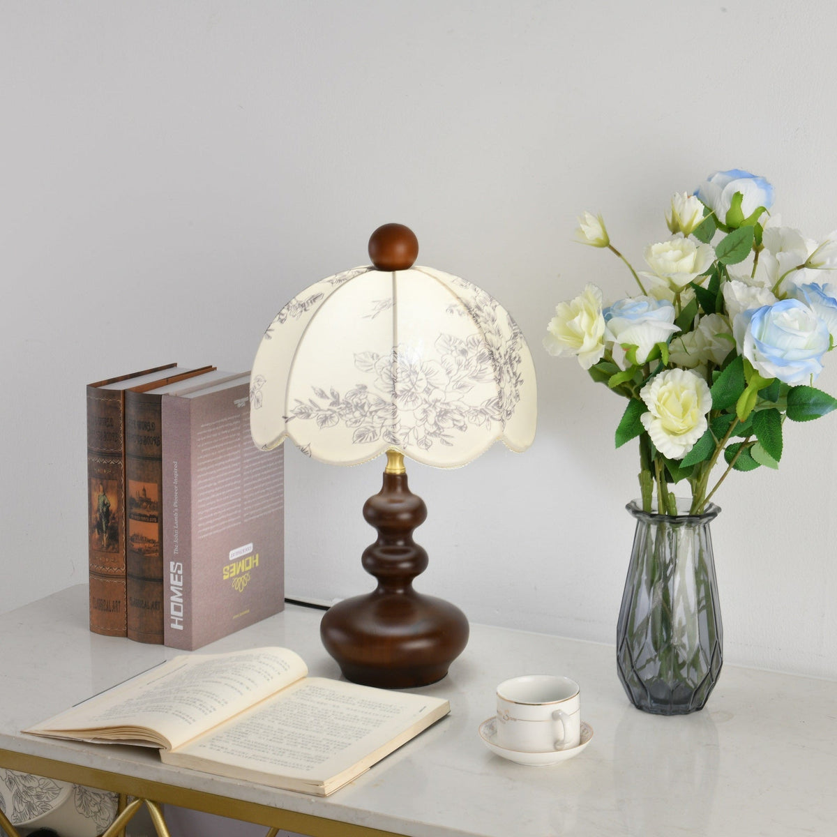 Cirirette vintagebordlampe