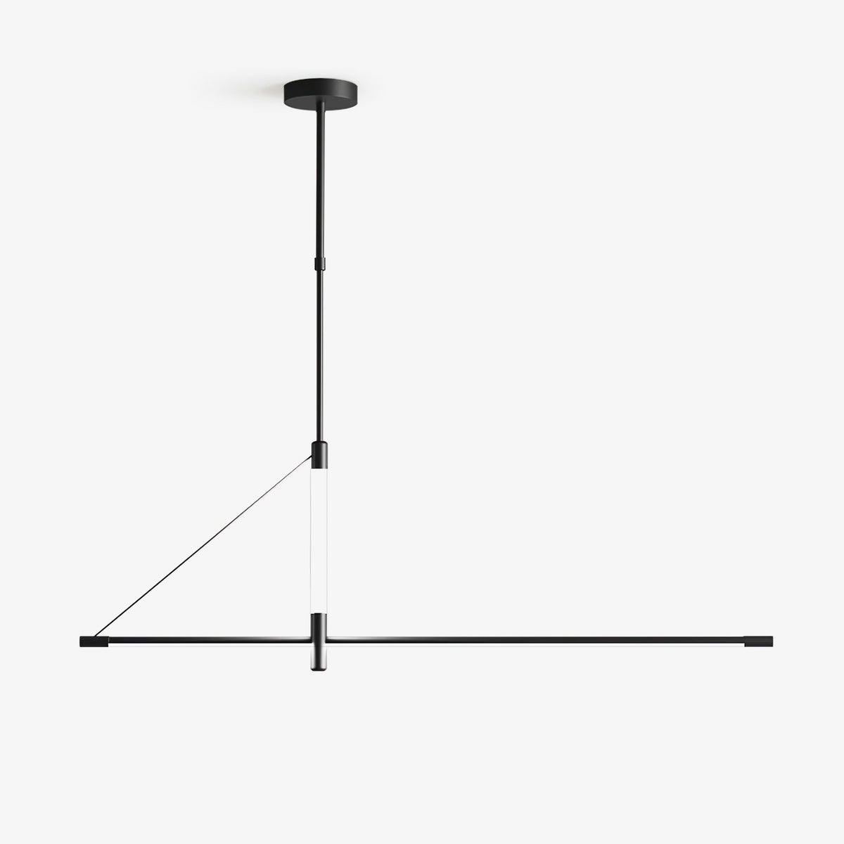 Candeeiro suspenso moderno minimalista de eixo linear Araeyra