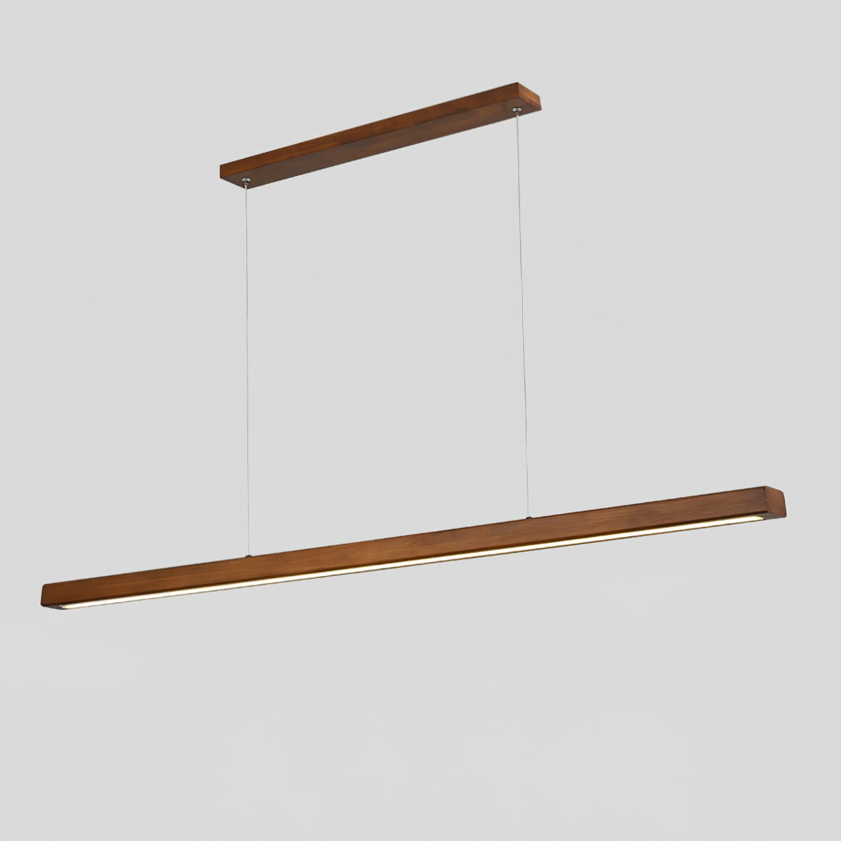 Rinalina lineær minimalistisk pendellampe i træ