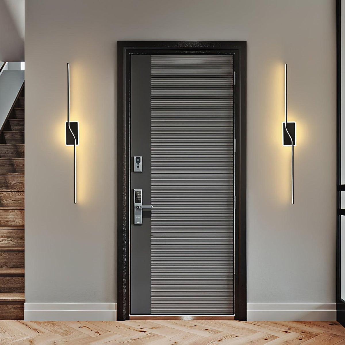 Candeeiro de parede Cael, faixa linear moderna e minimalista