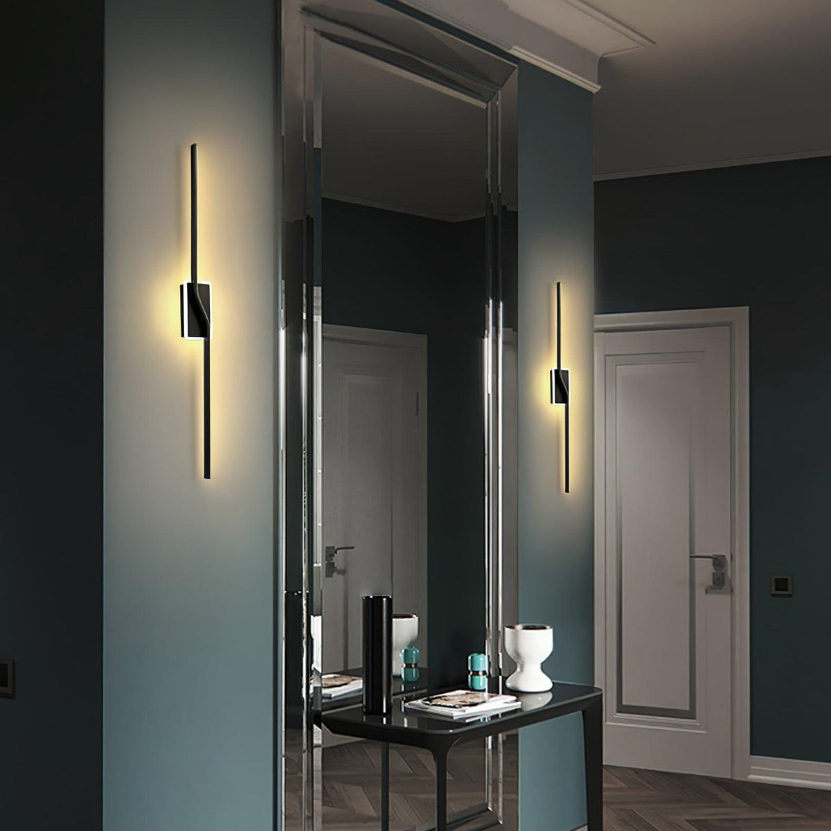 Candeeiro de parede Cael, faixa linear moderna e minimalista