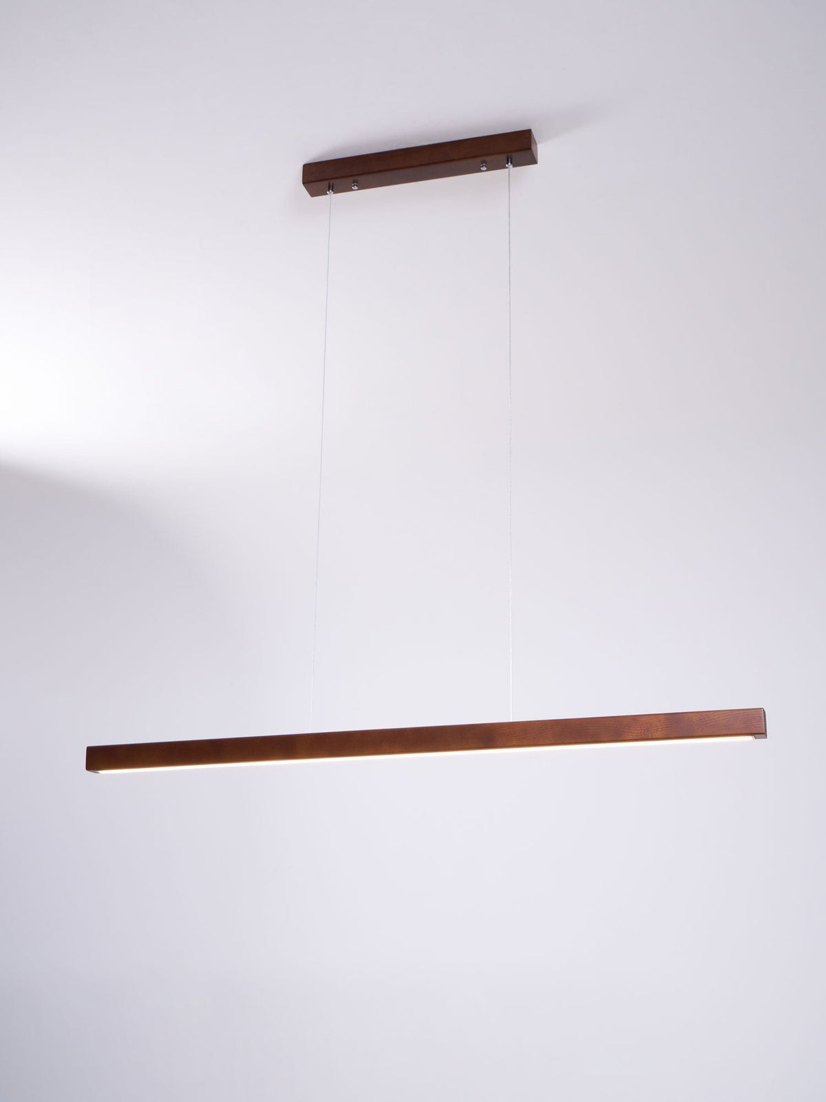 Rinalina lineær minimalistisk pendellampe i træ