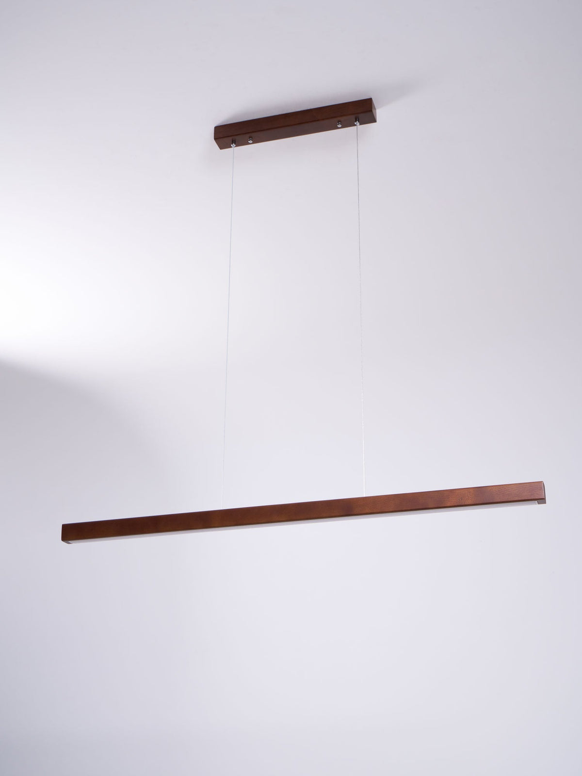Rinalina lineær minimalistisk pendellampe i træ