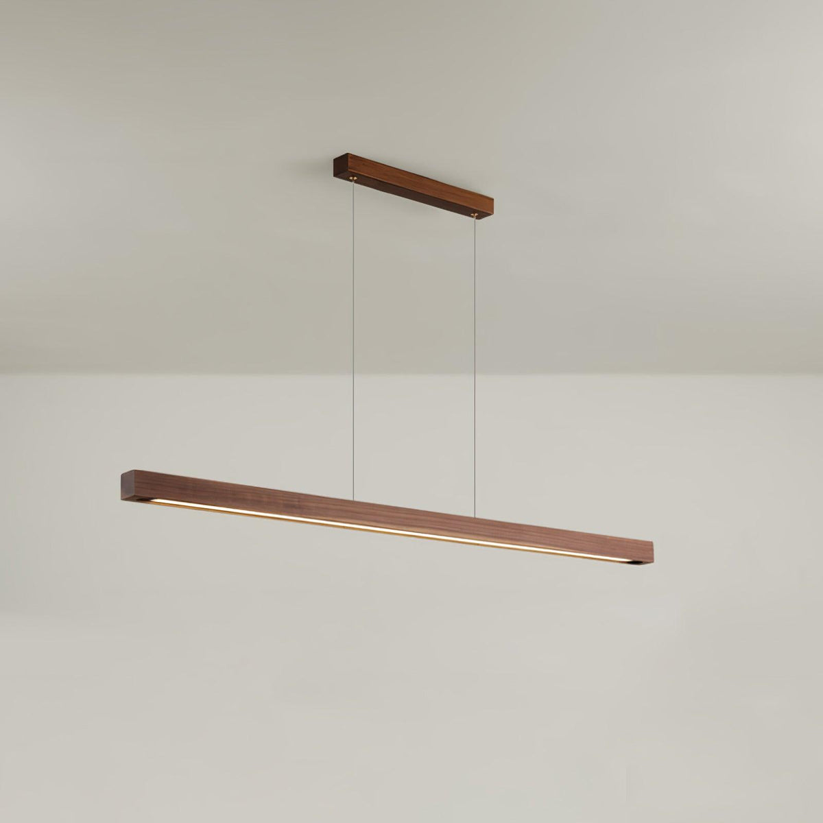 Xylo designerpendellampe i lineært, stangformet trædesign