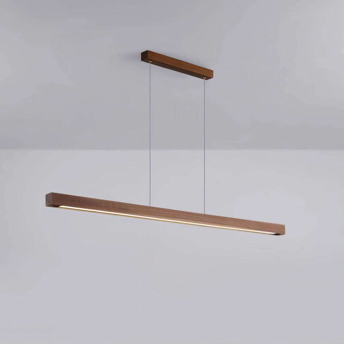 Xylo designerpendellampe i lineært, stangformet trædesign