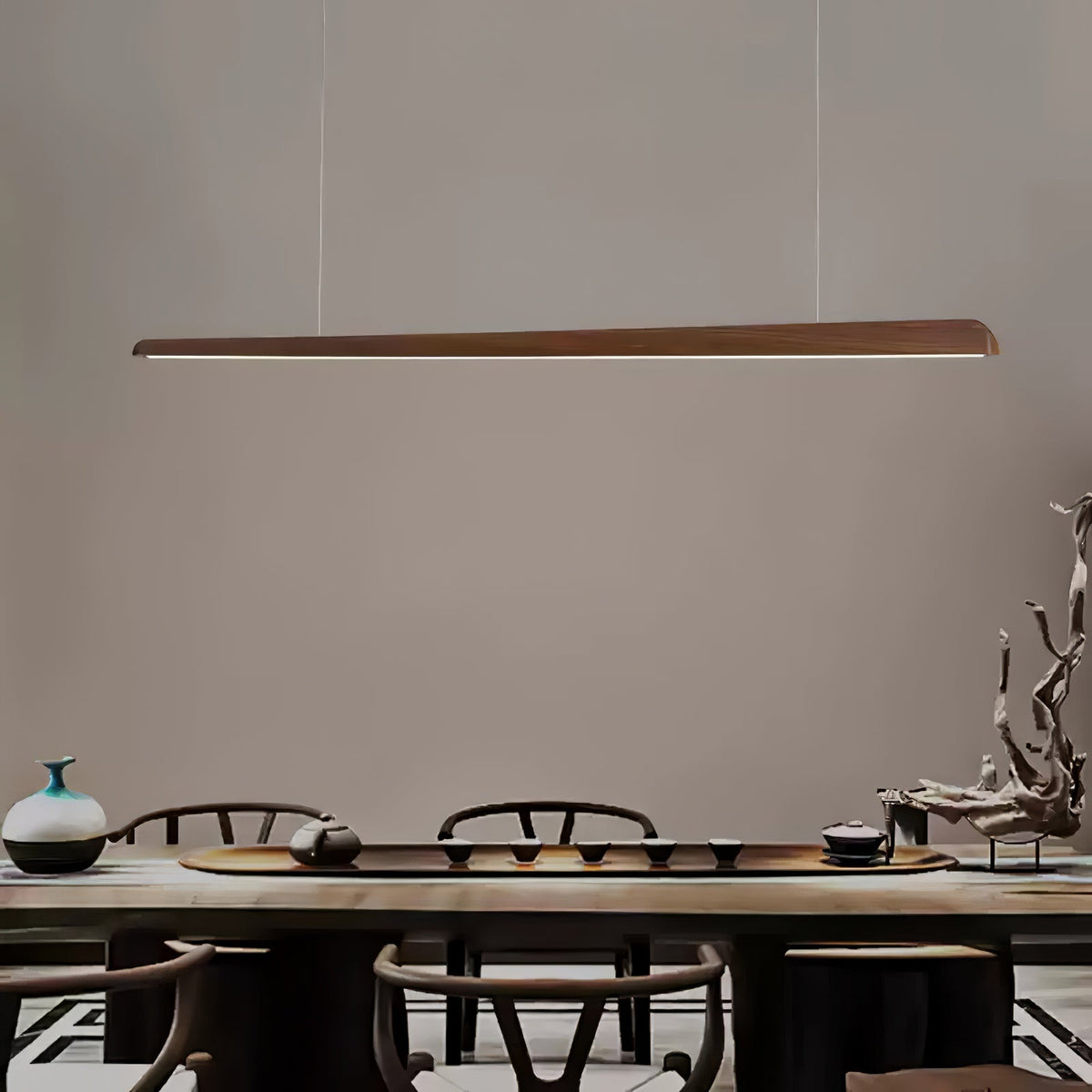 Sylanaya minimalistisk pendellampa i trä