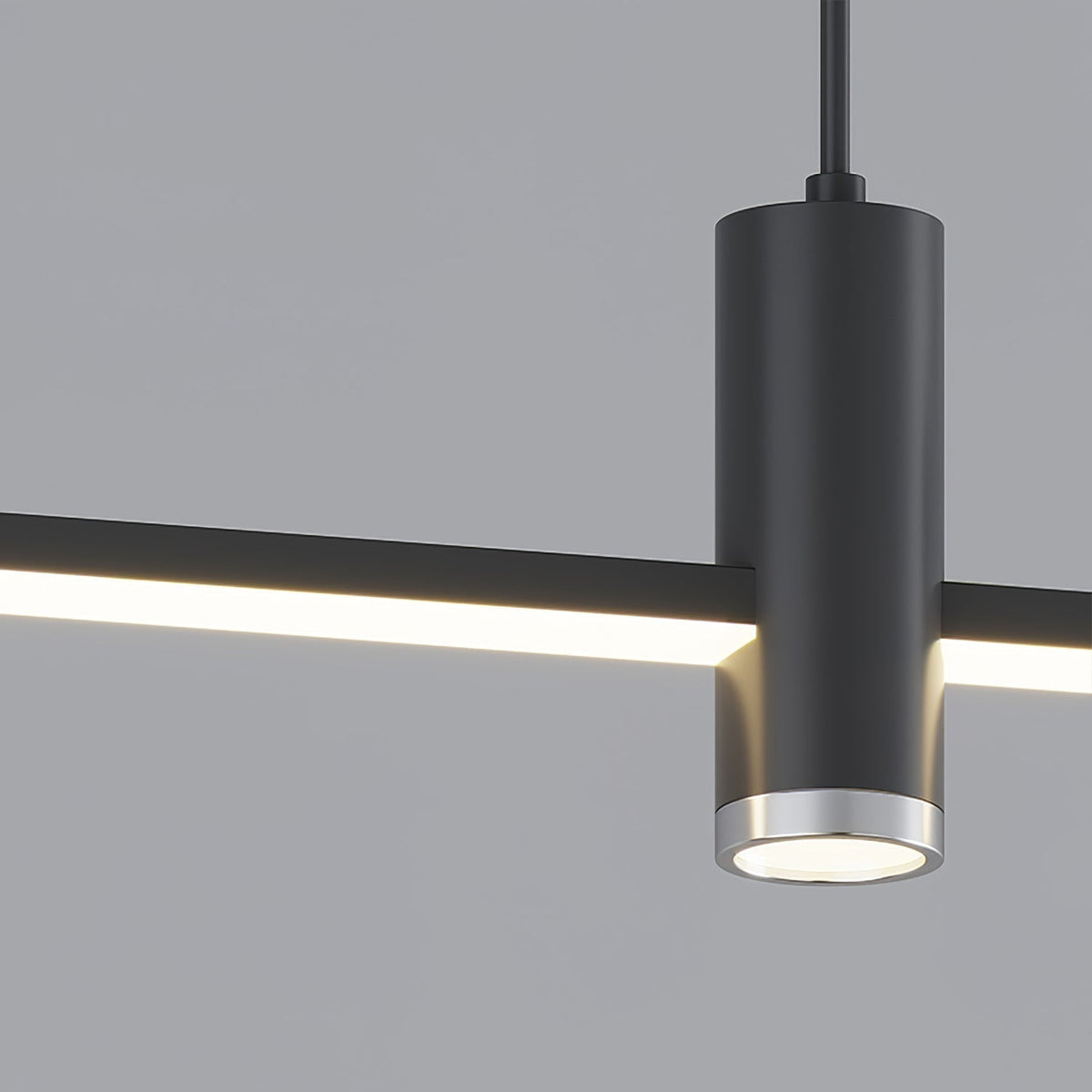 Candeeiro suspenso Auroaine dourado e minimalista para sala de jantar