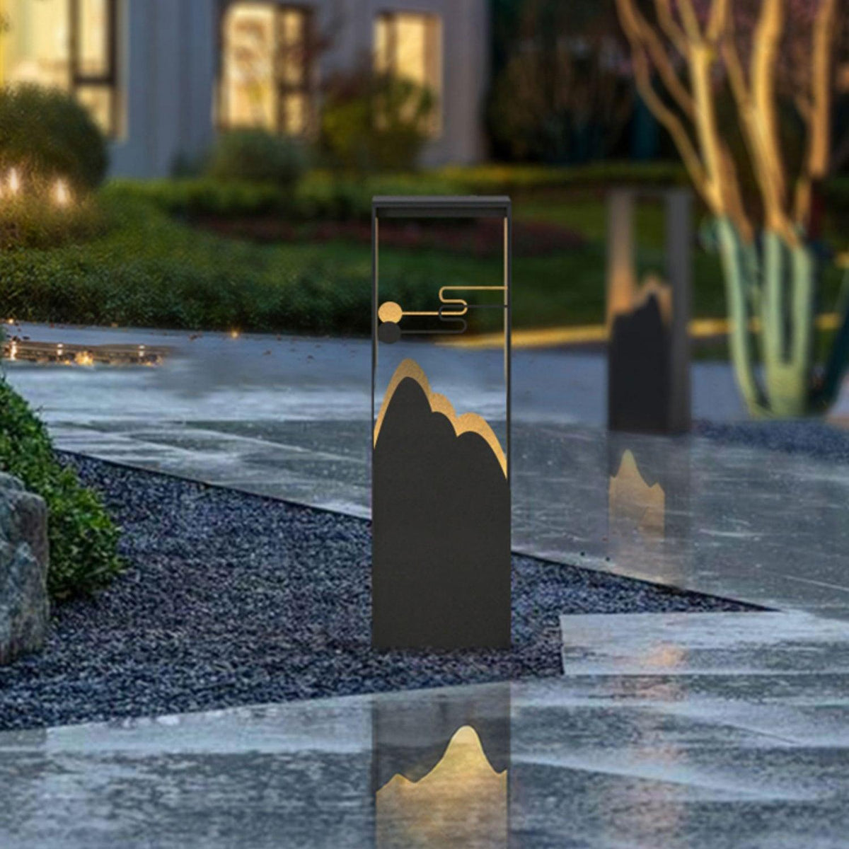 Zen Rustik udendørslampe i akryl