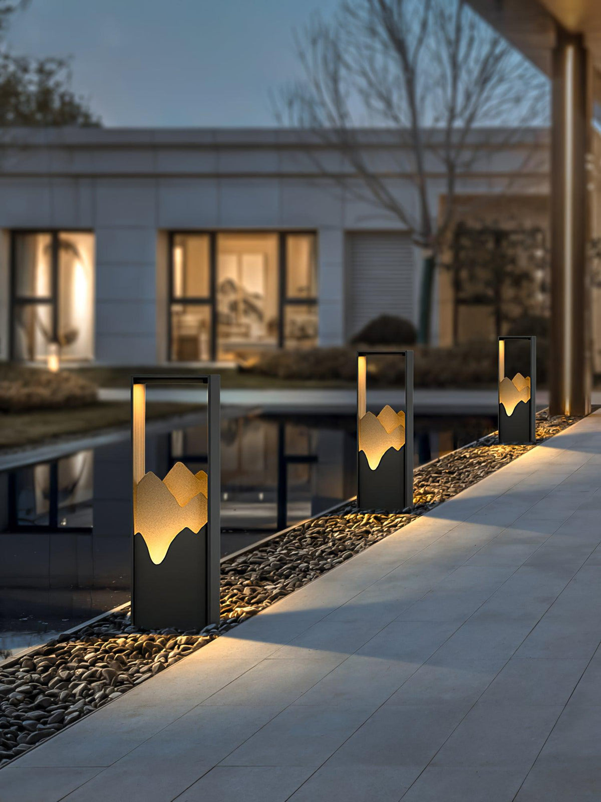 Zen Rustik udendørslampe i akryl