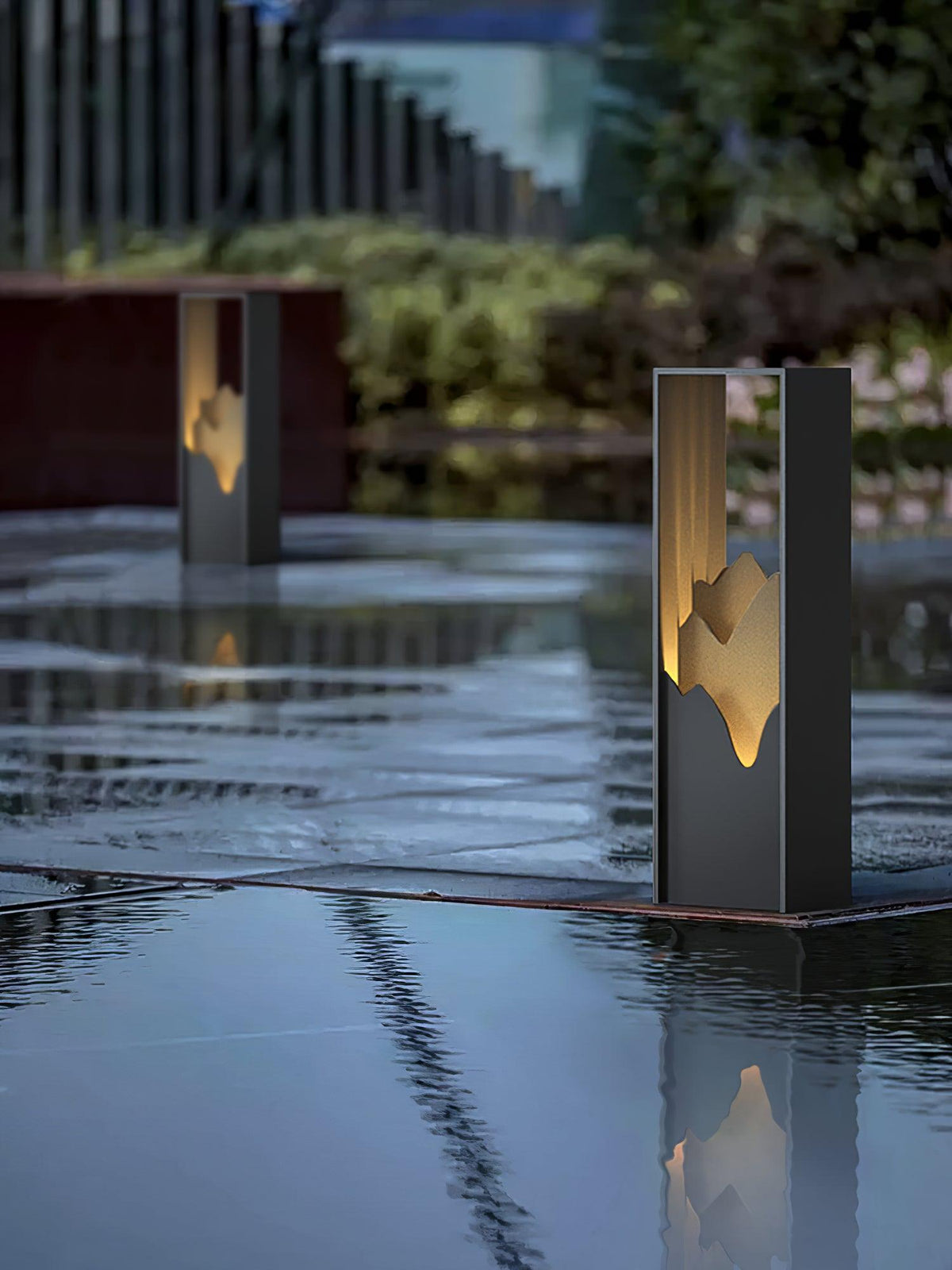 Zen Rustik udendørslampe i akryl