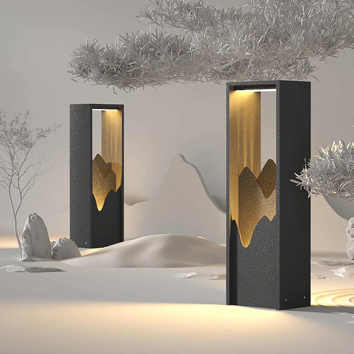 Zen Rustik udendørslampe i akryl