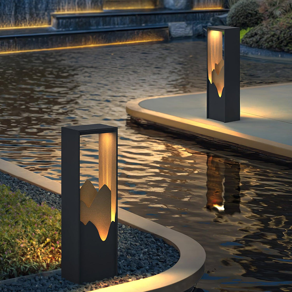 Zen Rustik udendørslampe i akryl