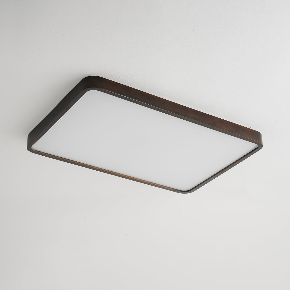 Rinirel Moderne minimalistisk rektangulær loftslampe i træ
