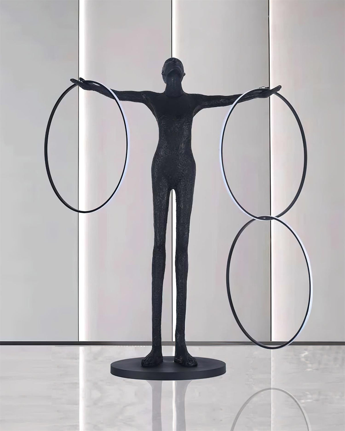 Hoops-gulvlampe