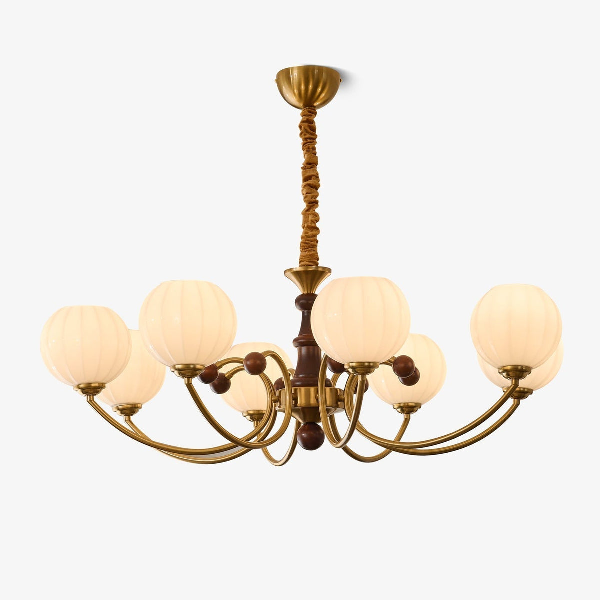 Omirara elegant traditionel vintage lysekrone i træ