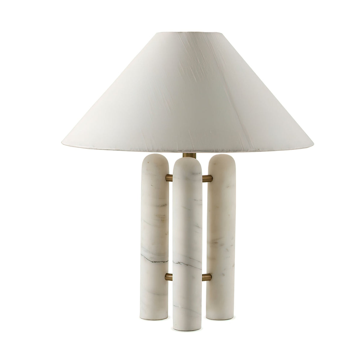 Trio moderne marmorbordlampe