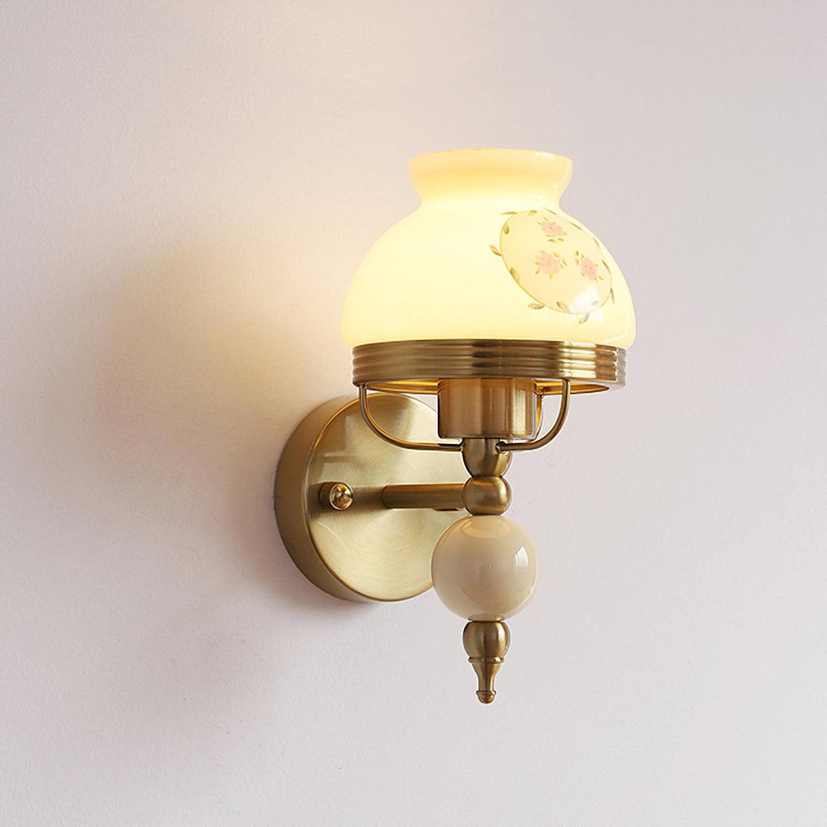 Candeeiro de parede elegante em vidro premium Ilaeara