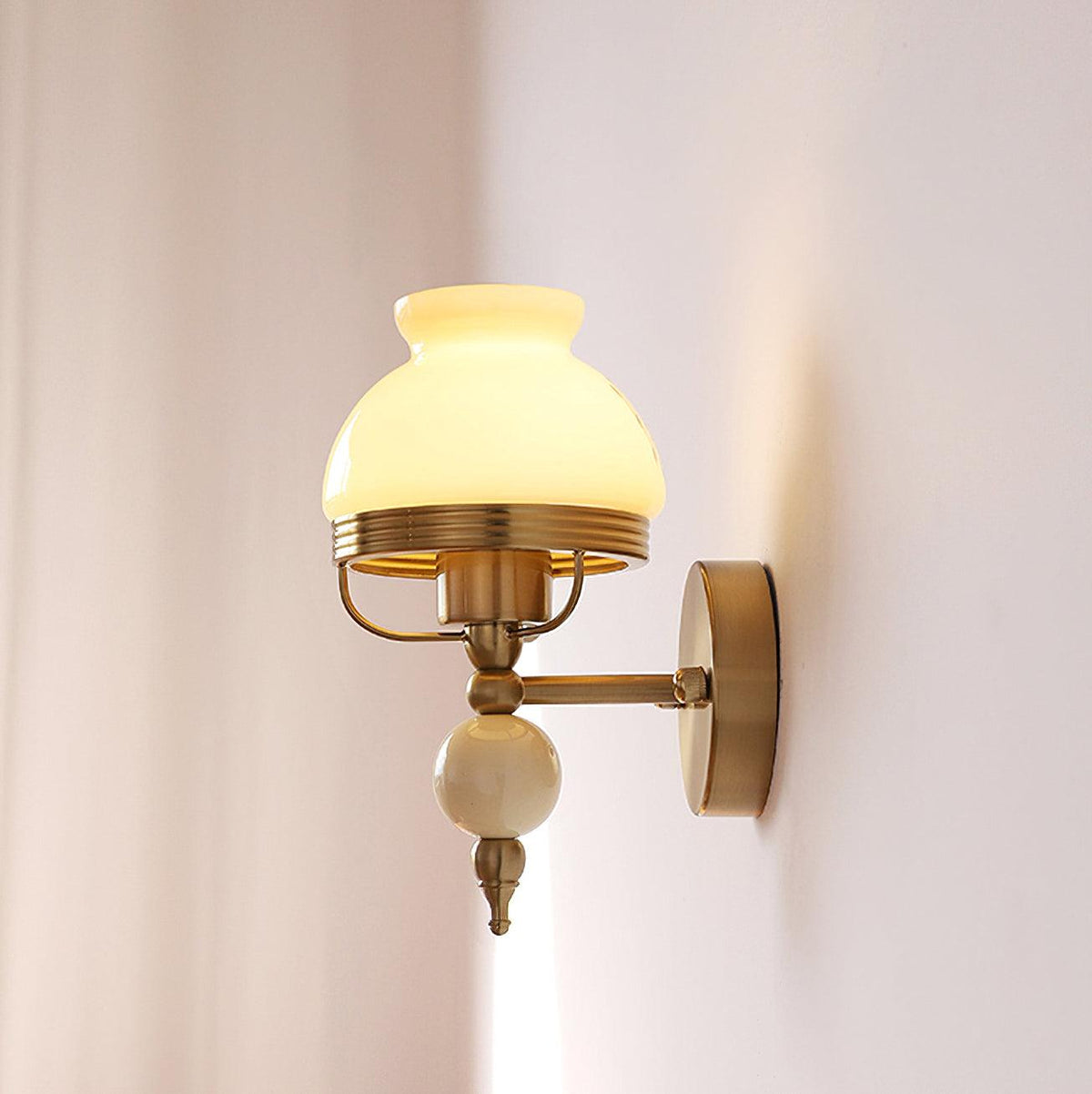 Candeeiro de parede elegante em vidro premium Ilaeara