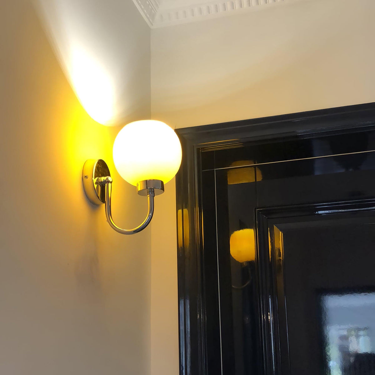 Candeeiro de parede Vostor premium, de estilo nórdico e artístico, em vidro e metal