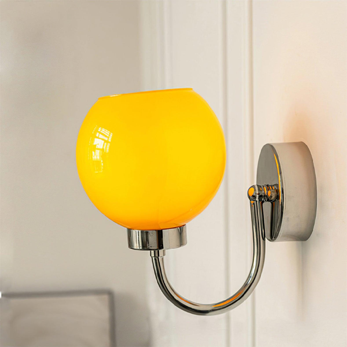 Candeeiro de parede Vostor premium, de estilo nórdico e artístico, em vidro e metal
