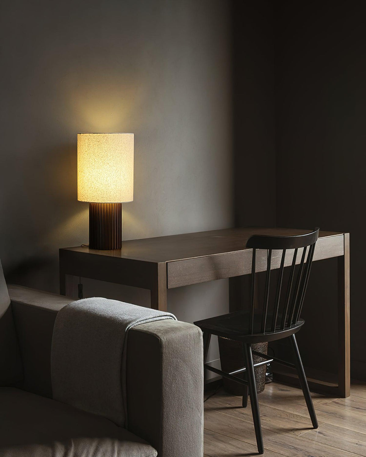 Candeeiro de mesa de tecido vintage Grove
