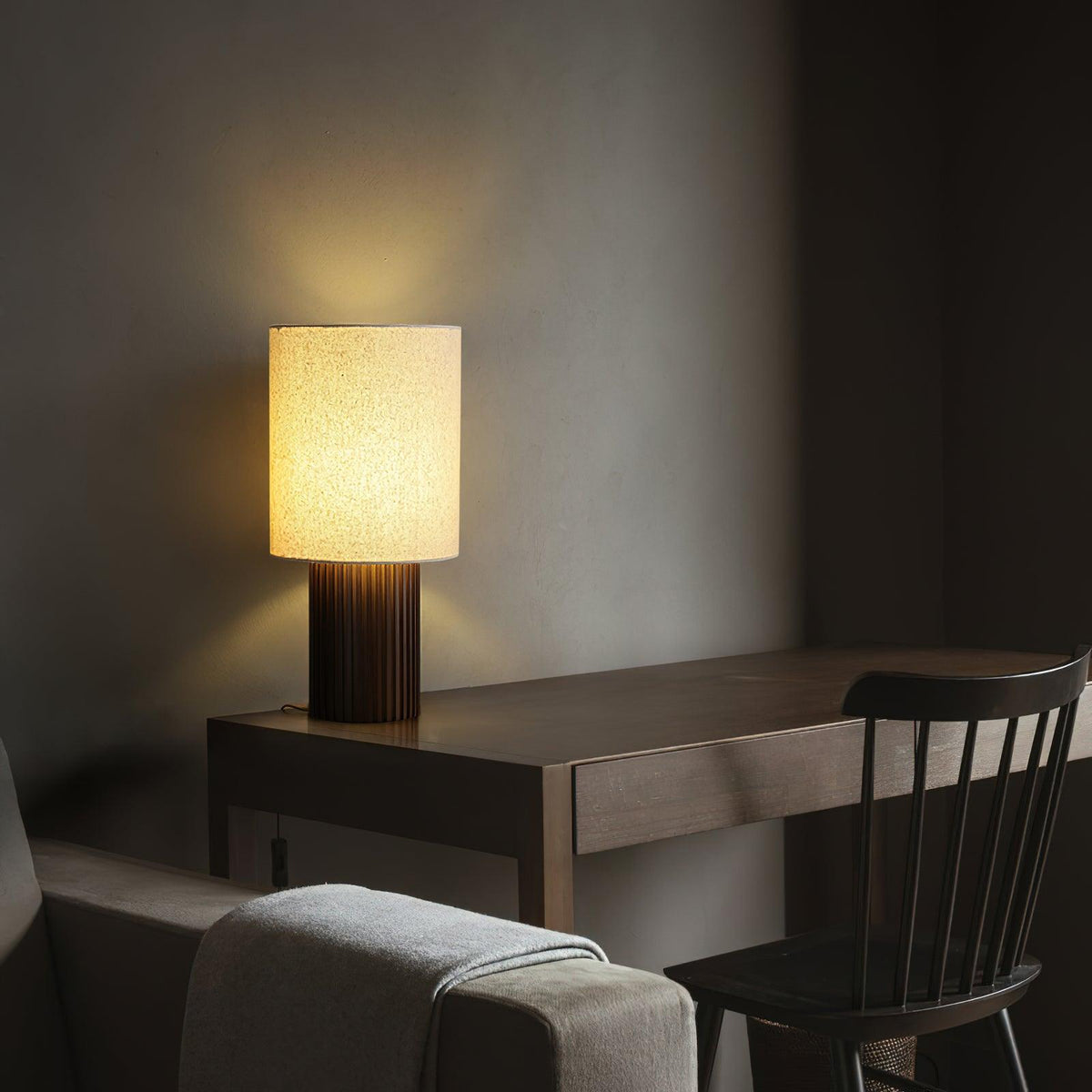 Candeeiro de mesa de tecido vintage Grove